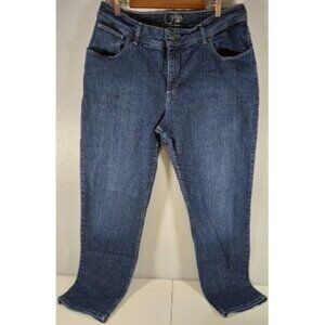 Riders By Lee Womens Jeans 16W Mid-Rise Stretch Denim Blue